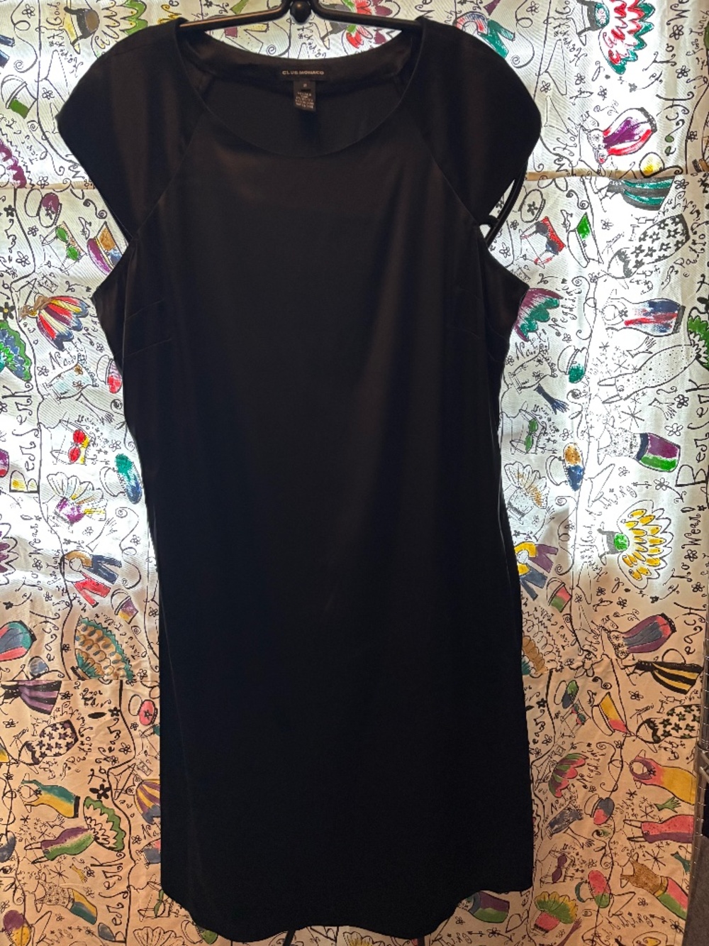Club Monaco cap sleeve silk dress
